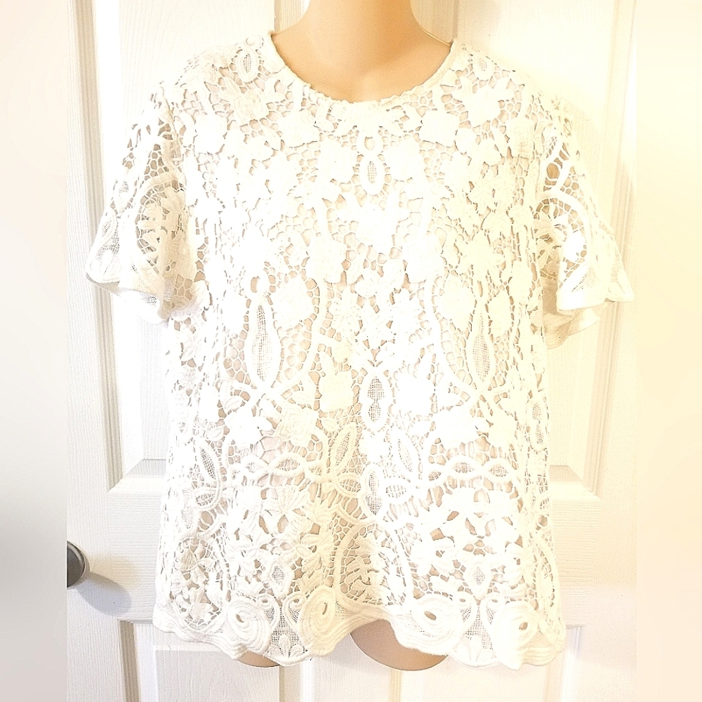 J. McLaughlin Lace Top. So pretty!